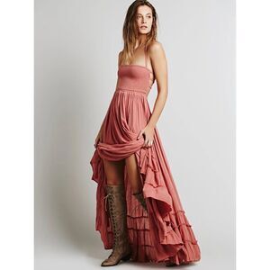 Hippie Backless Halter Dress